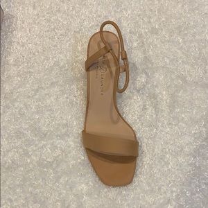 Chinese Laundry Nude Suede Sandals size 9.5